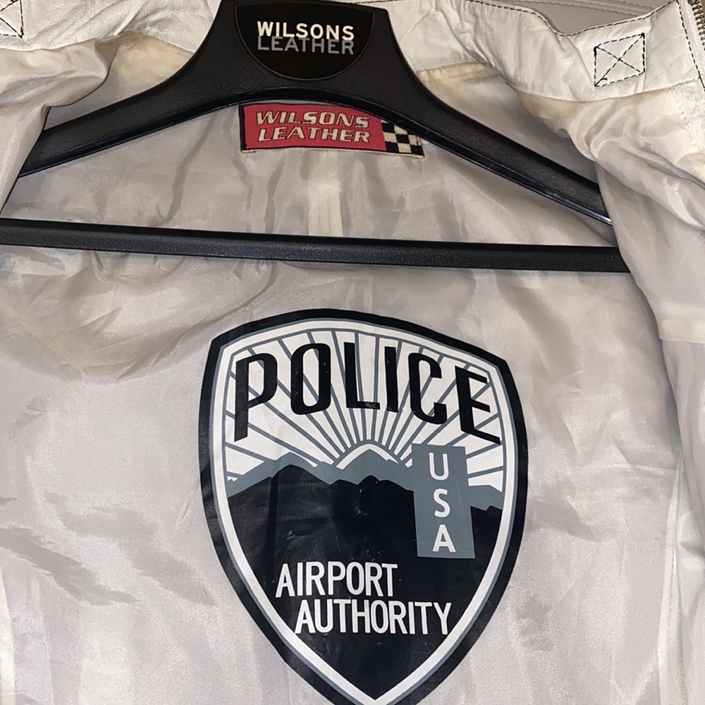 White Authentic Wilsons Leather Jacket - image 3